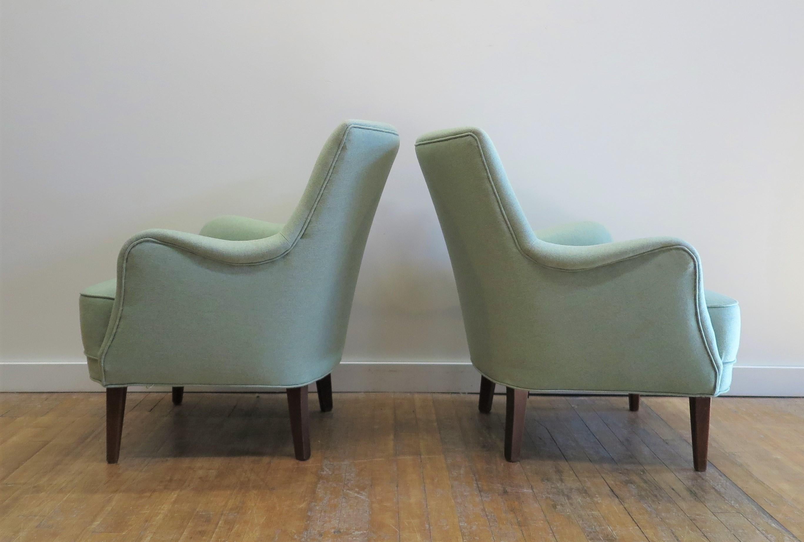 Mid-20th Century Peter Hvidt & Orla Mölgaard Nielsen Lounge Chairs Model 1748 For Sale