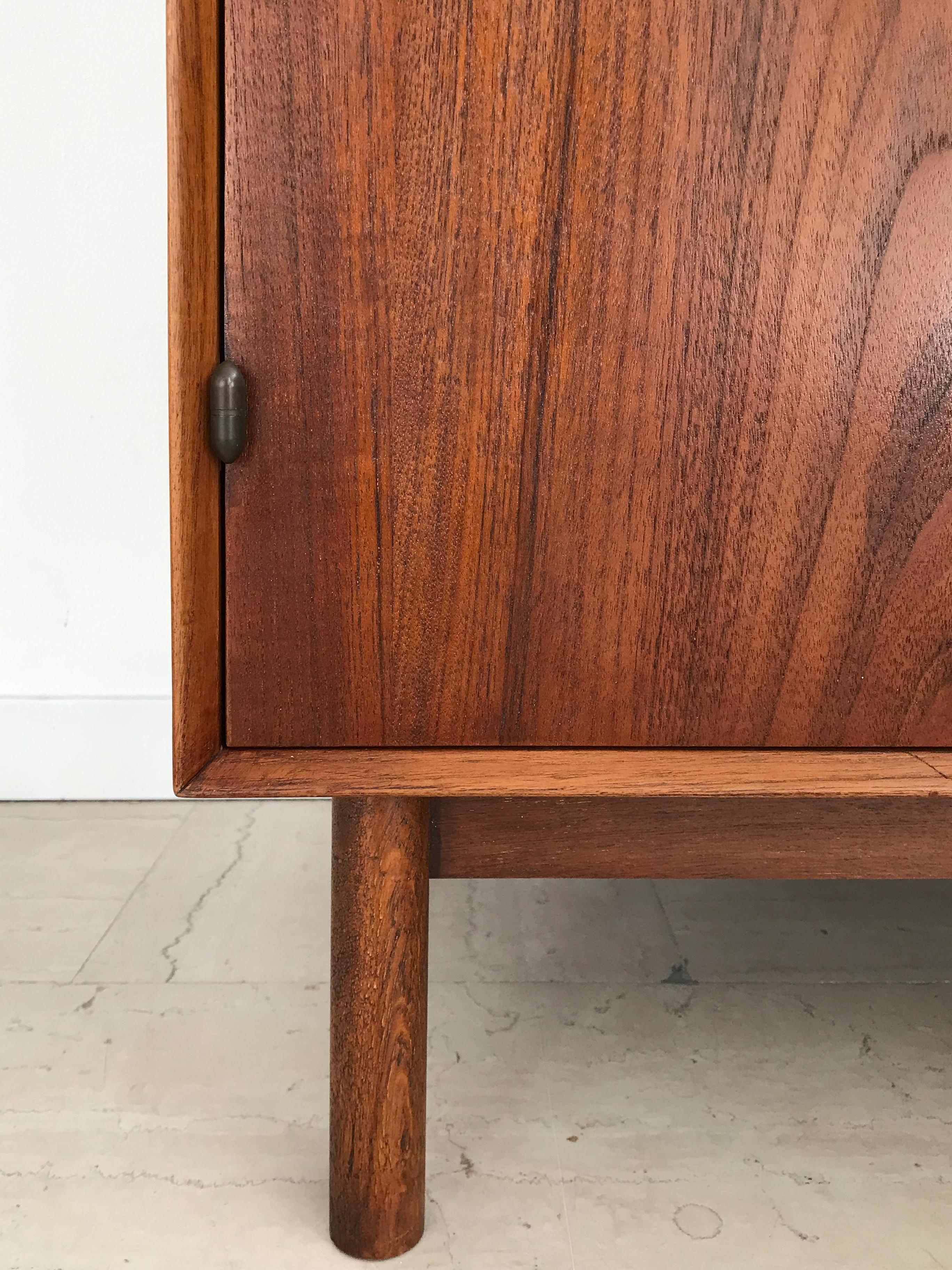 Peter Hvidt & Orla Molgaard Nielsen Scandinavian Wood Cabinet Sidebiard, 1960s For Sale 5