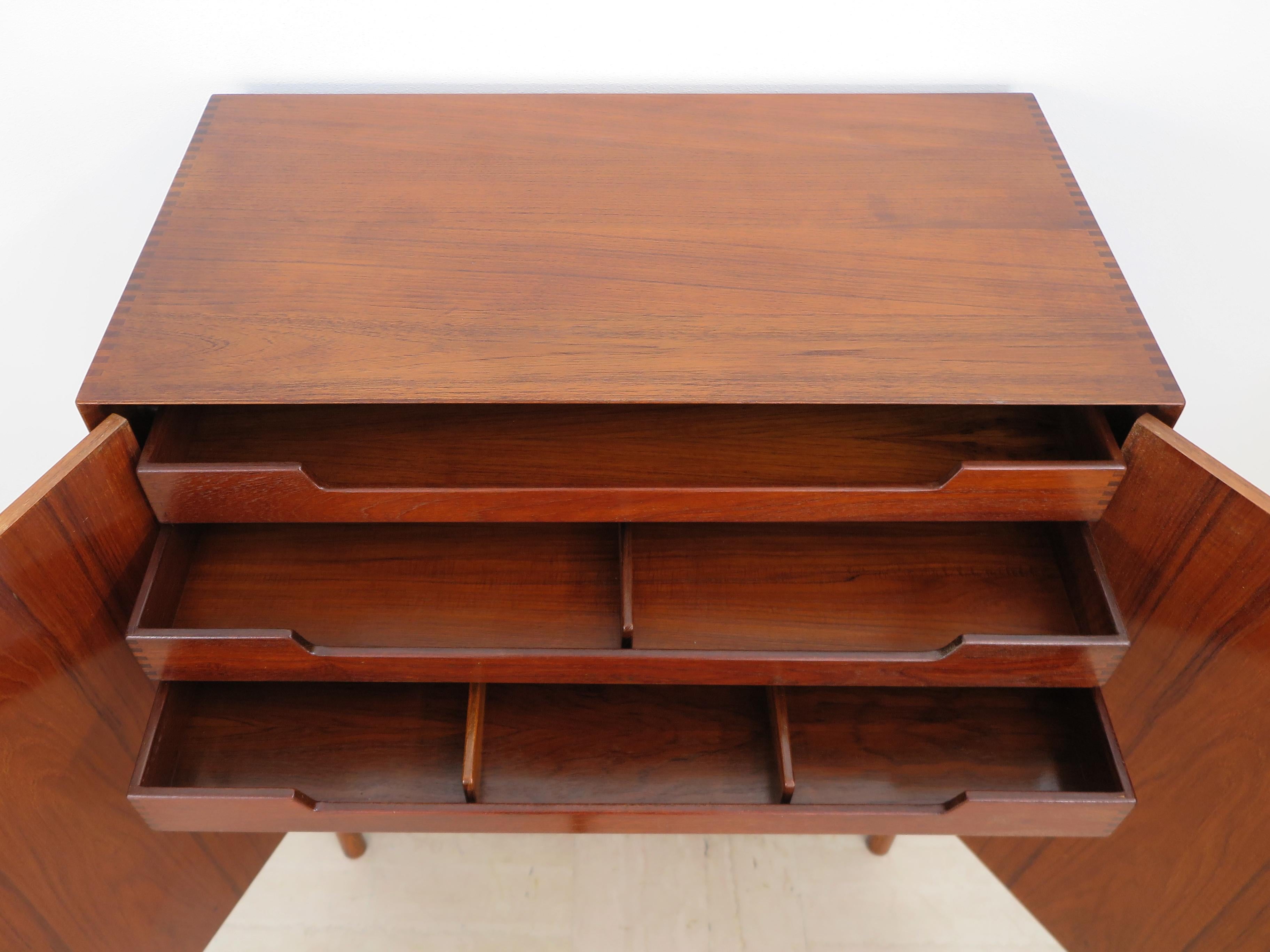 Danish Peter Hvidt & Orla Molgaard Nielsen Scandinavian Wood Cabinet Sidebiard, 1960s For Sale