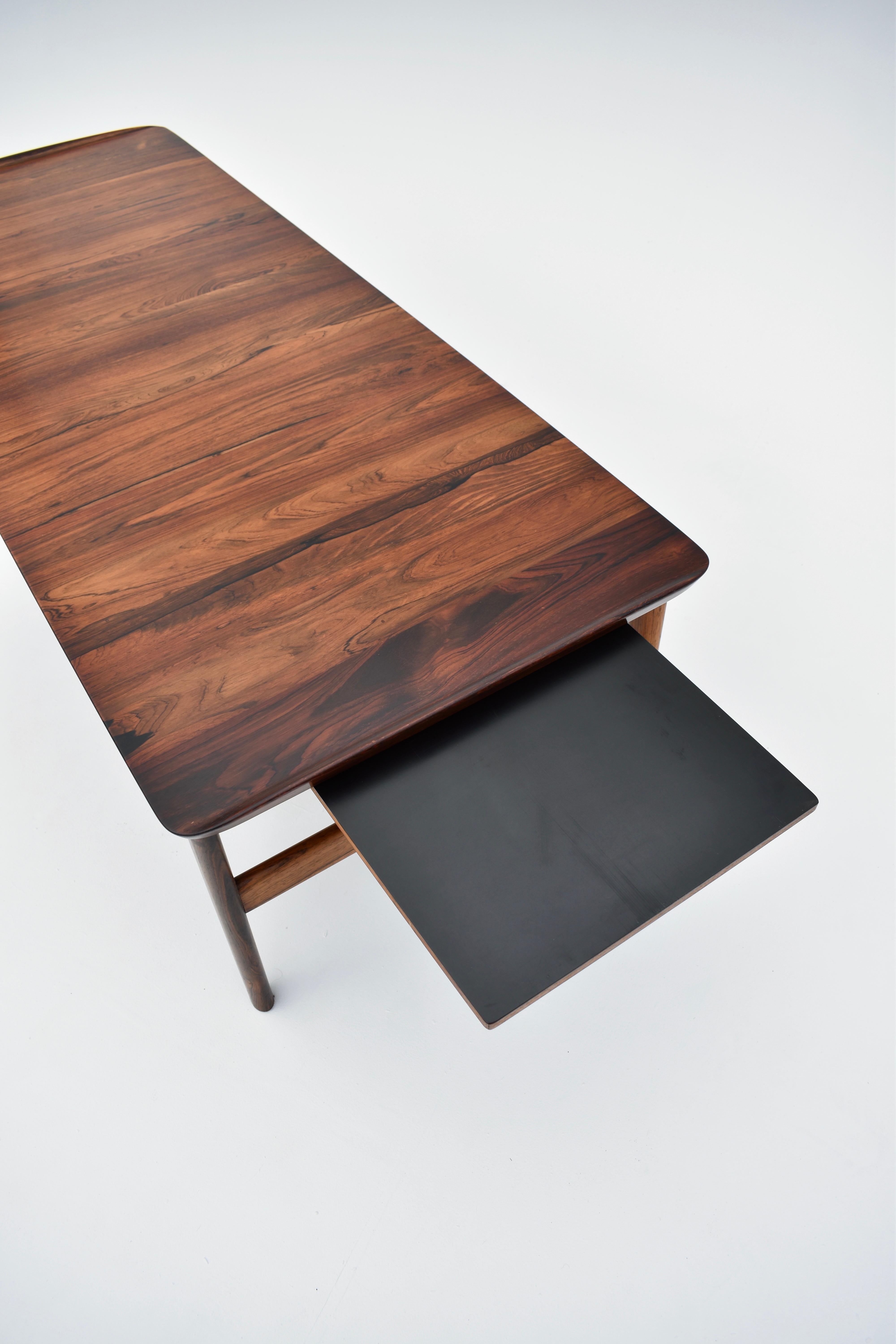 Peter Hvidt & Orla Molgaard Nielsen Solid Rosewood Coffee Table For France & Son 9