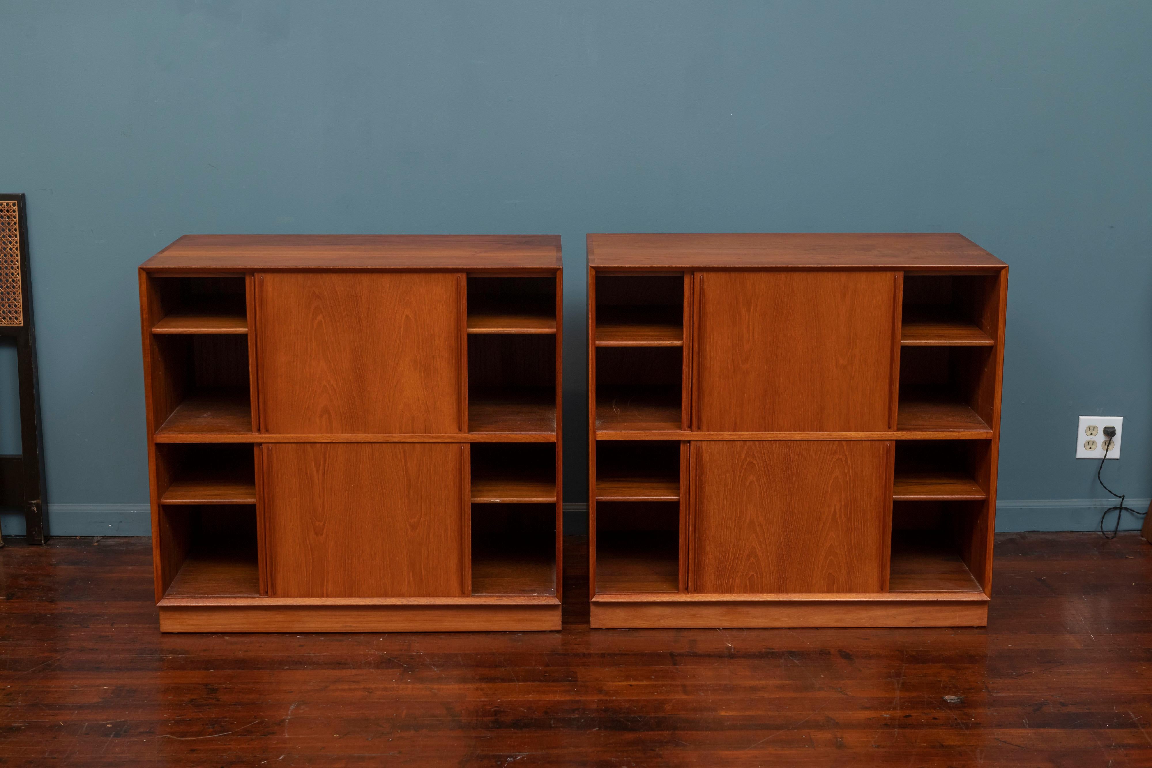 Peter Hvidt & Orla Molgaard-Nielsen Teak Cabinets In Good Condition For Sale In San Francisco, CA