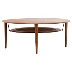 Peter Hvidt & Orla Molgaard-Nielsen Teak Coffee Table for France & Daverkosen