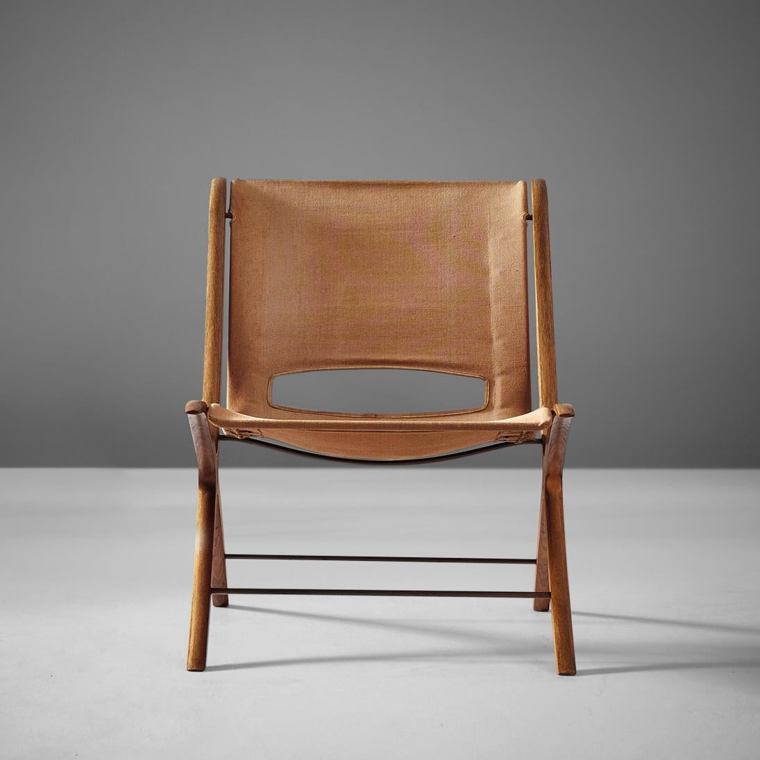 Peter Hvidt & Orla Mølgaard Nielsen ‘X’ chair, canvas, teak, Denmark, 1950s

Beautiful X-chair designed by Peter Hvidt & Orla Mølgaard Nielsen, canvas upholstery. This chair is for obvious reasons nicknamed the X-chair. The detailing of this