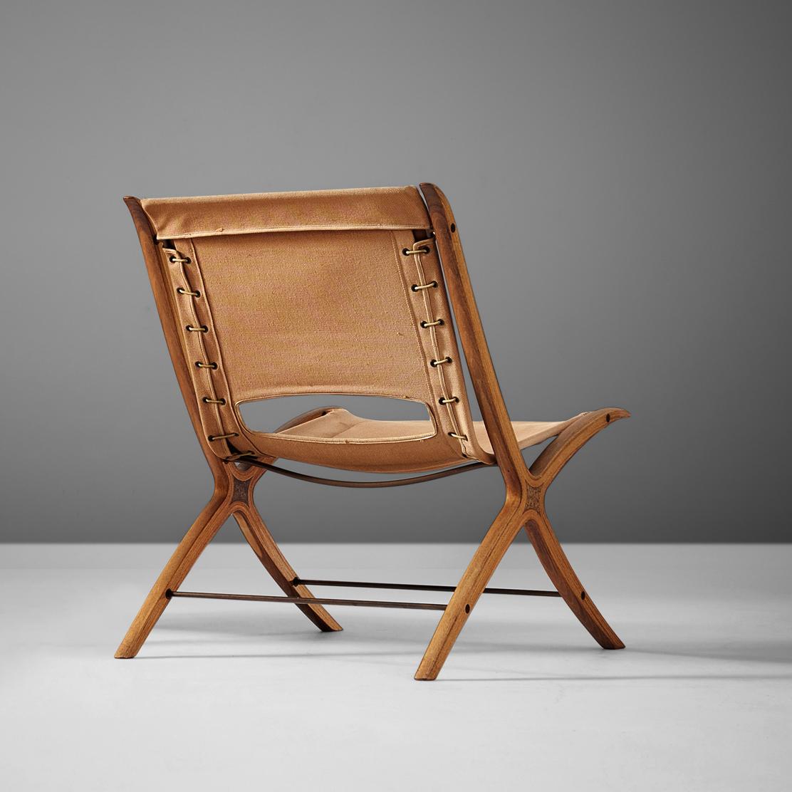 Copper Peter Hvidt & Orla Molgaard Nielsen 'X' Chair
