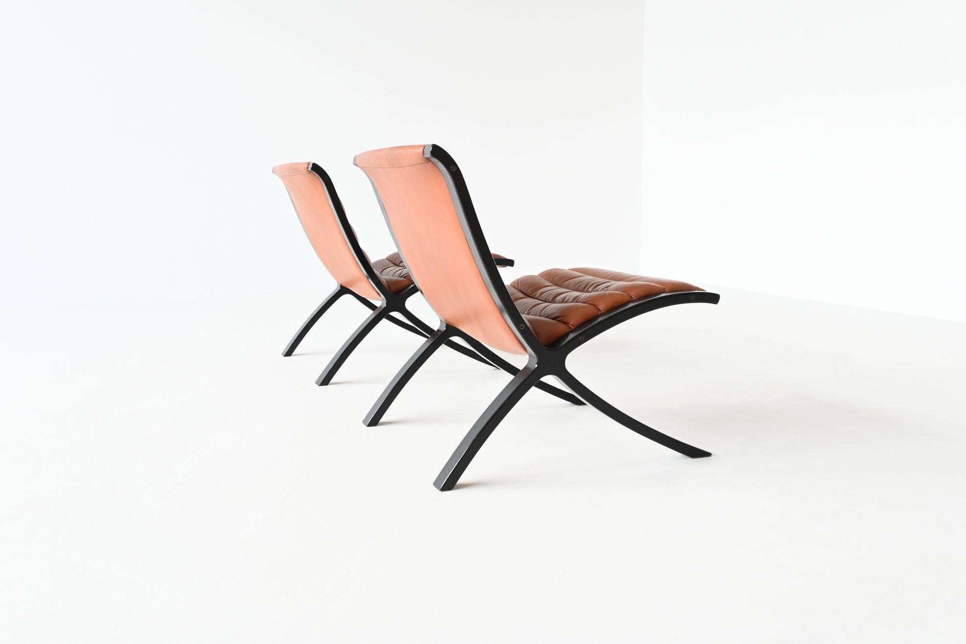 Peter Hvidt & Orla Molgaard-Nielsen X-Chairs Fritz Hansen, Denmark, 1979 1