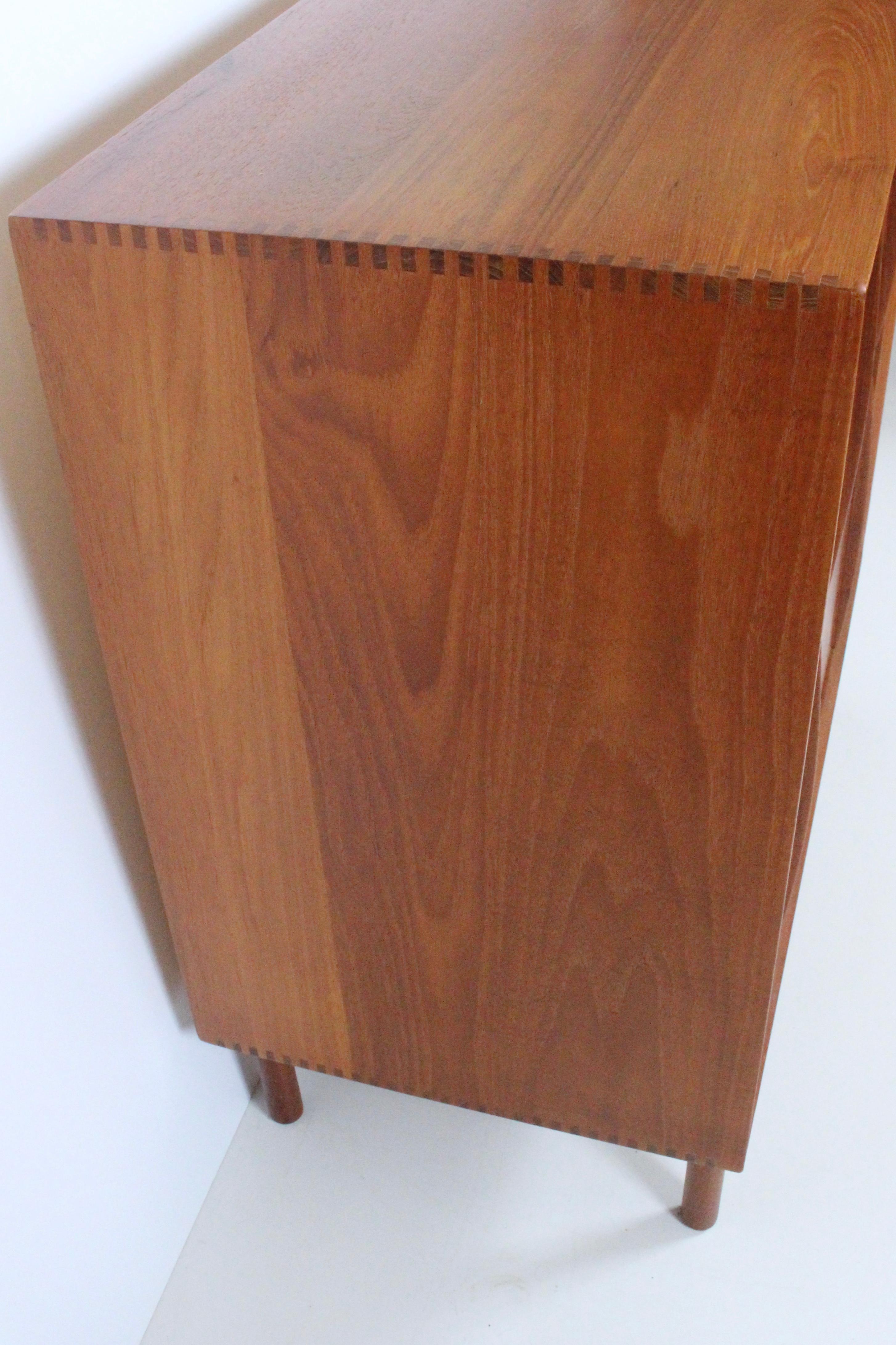 Peter Hvidt & Orla Molgaard Two Tier Teak Cabinet with Sliding Doors For Sale 4