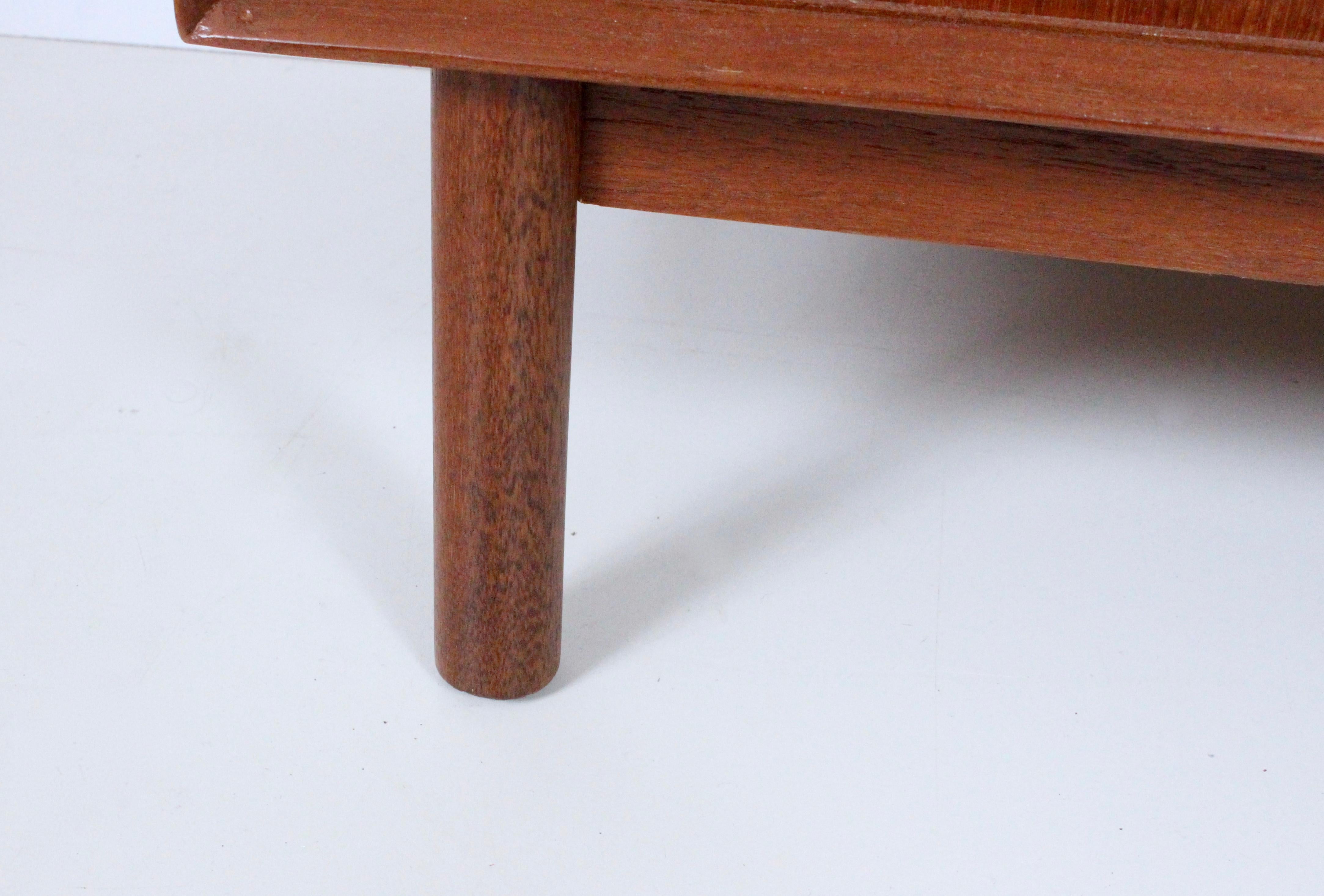 Peter Hvidt & Orla Molgaard Two Tier Teak Cabinet with Sliding Doors For Sale 9