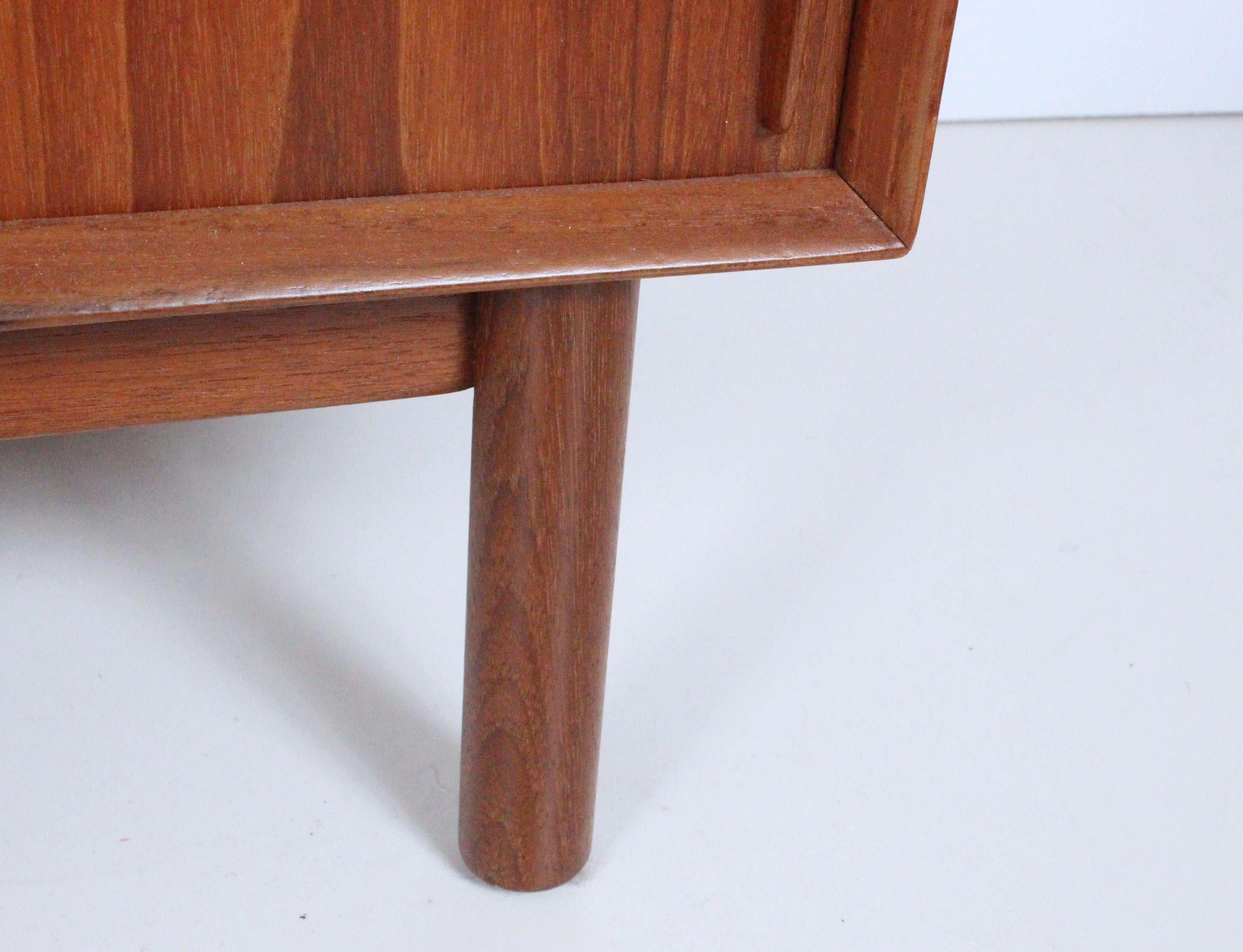 Peter Hvidt & Orla Molgaard Two Tier Teak Cabinet with Sliding Doors For Sale 10