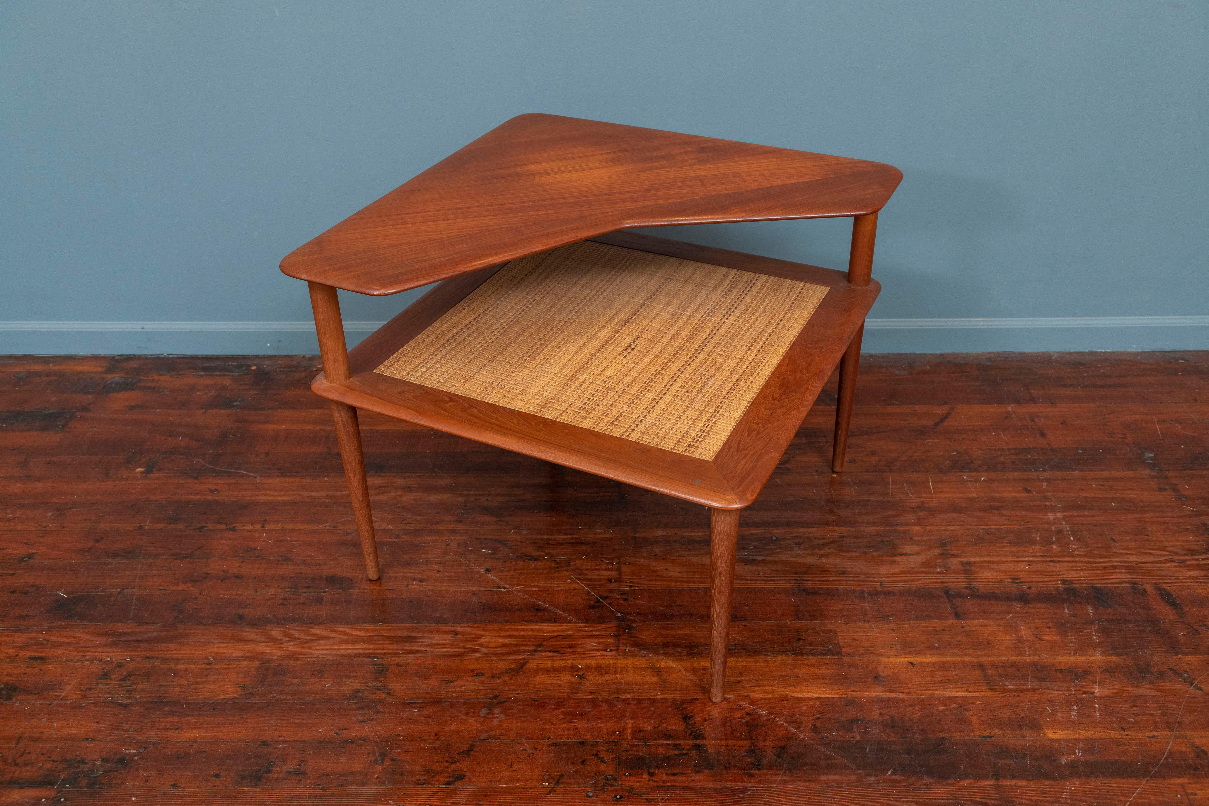 Scandinavian Modern Peter Hvidt & Orla Moregaard Corner Table for France & Son