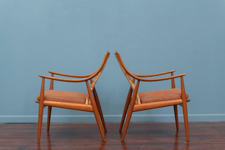 Danish Peter Hvidt & Orla Moregaard Lounge Chairs Used on the Mad Men TV Series For Sale