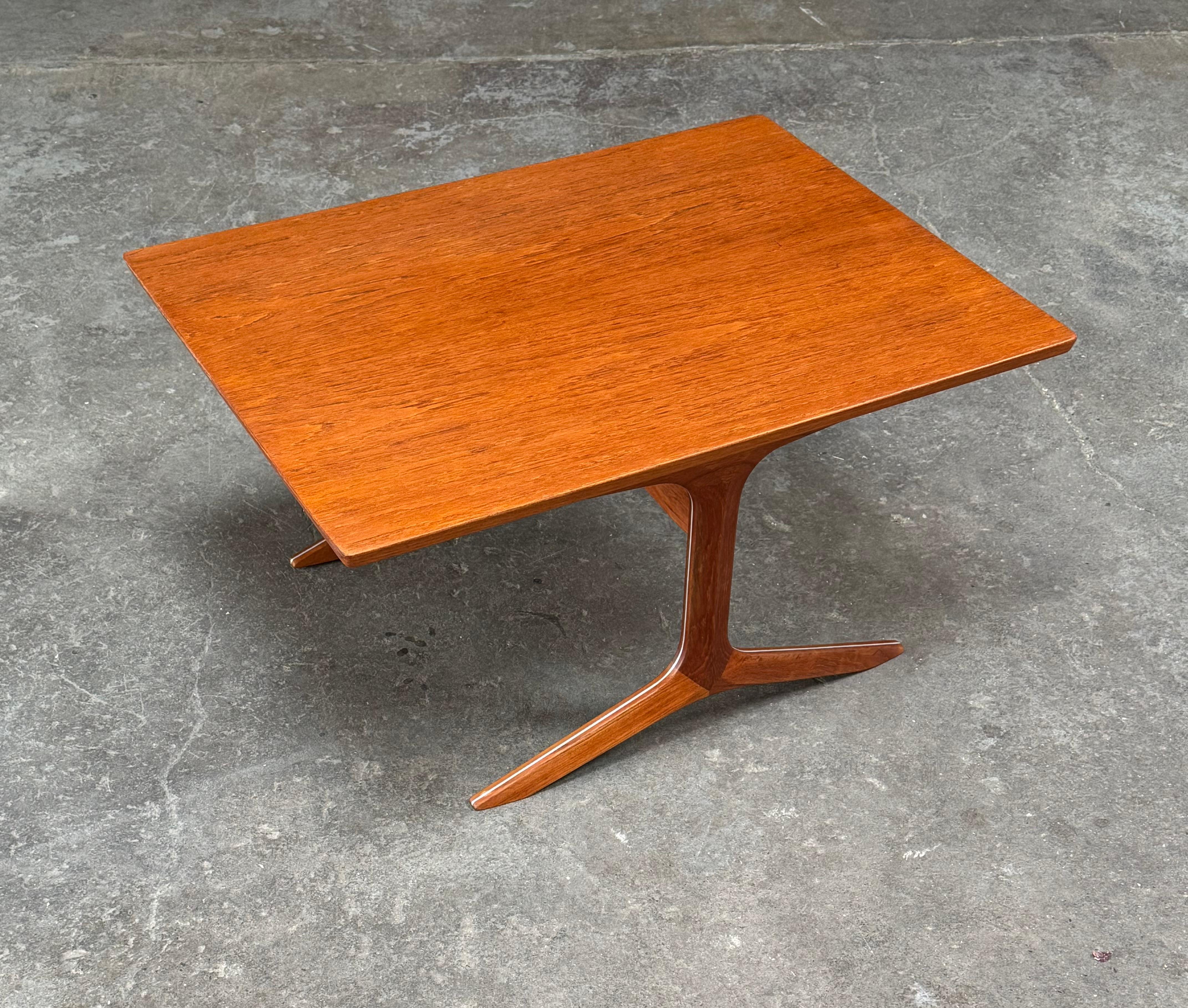 Scandinavian Modern Peter Hvidt Silver Line Side Table France & Son John Stuart Inc. For Sale