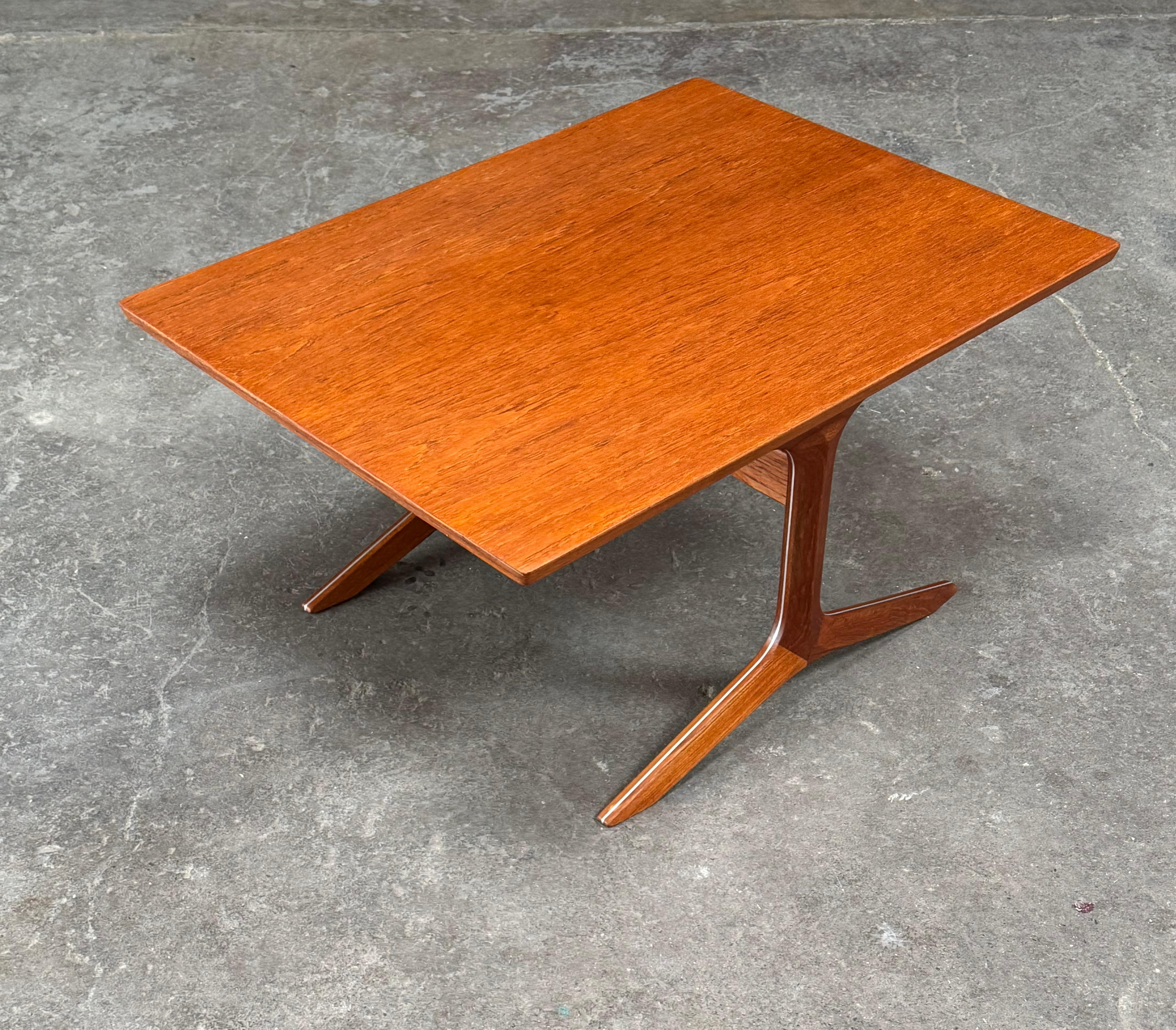Hand-Crafted Peter Hvidt Silver Line Side Table France & Son John Stuart Inc. For Sale