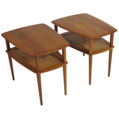 Peter Hvidt Solid Teak Danish Side Tables