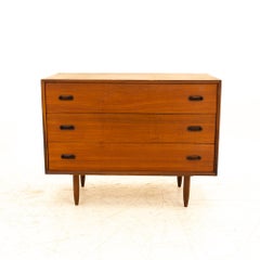 Peter Hvidt Style Mid Century Teak 3-Drawer Dresser Chest of Drawers