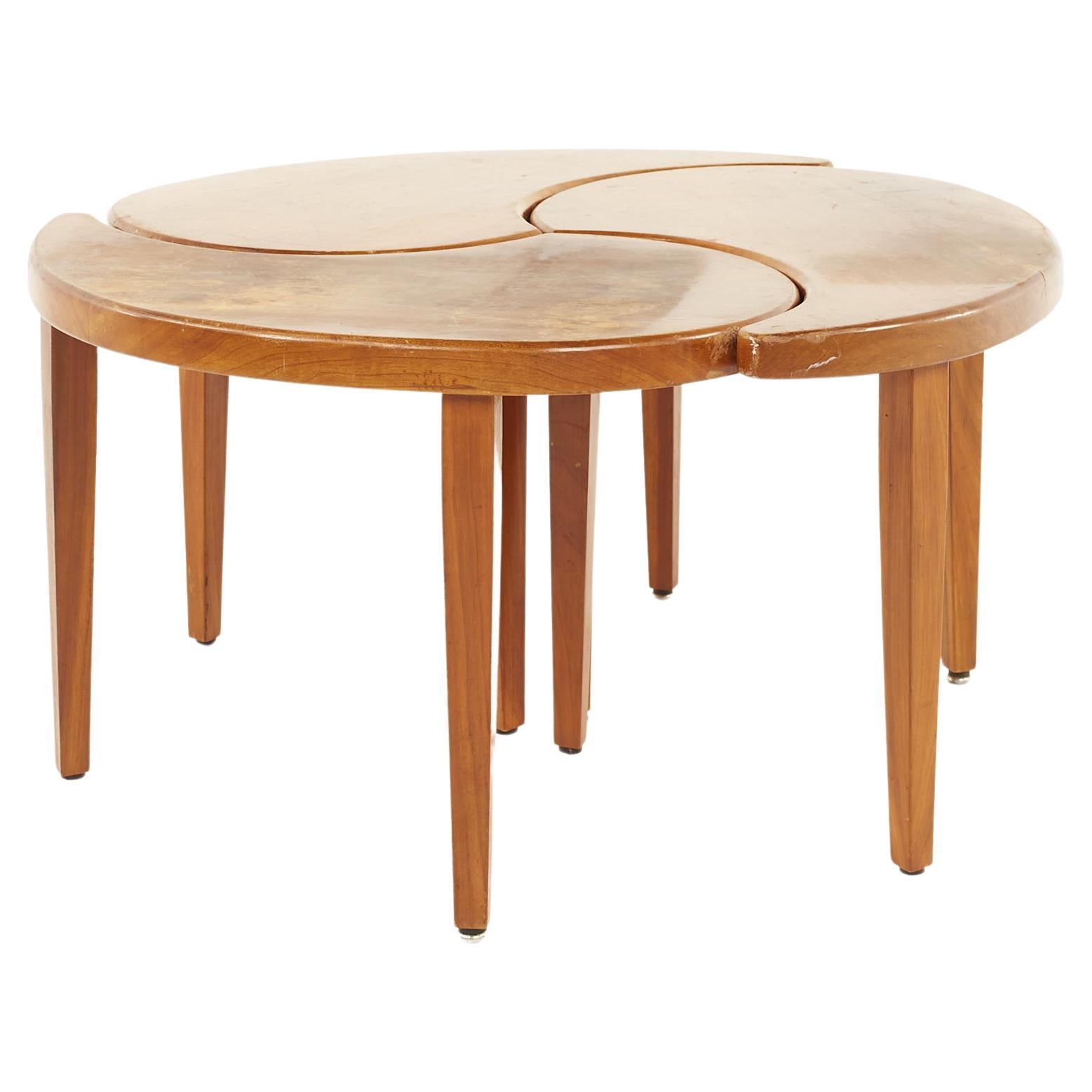 Sculptural Chrome Mid Century Puzzle Cube Coffee Table at 1stDibs