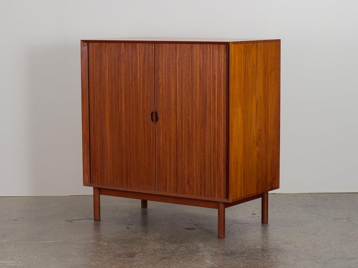 Mid-Century Modern Peter Hvidt Tambour Cabinet For Sale