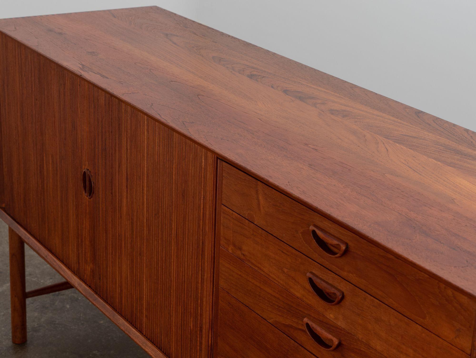 Peter Hvidt Tambour Sideboard In Good Condition For Sale In Brooklyn, NY