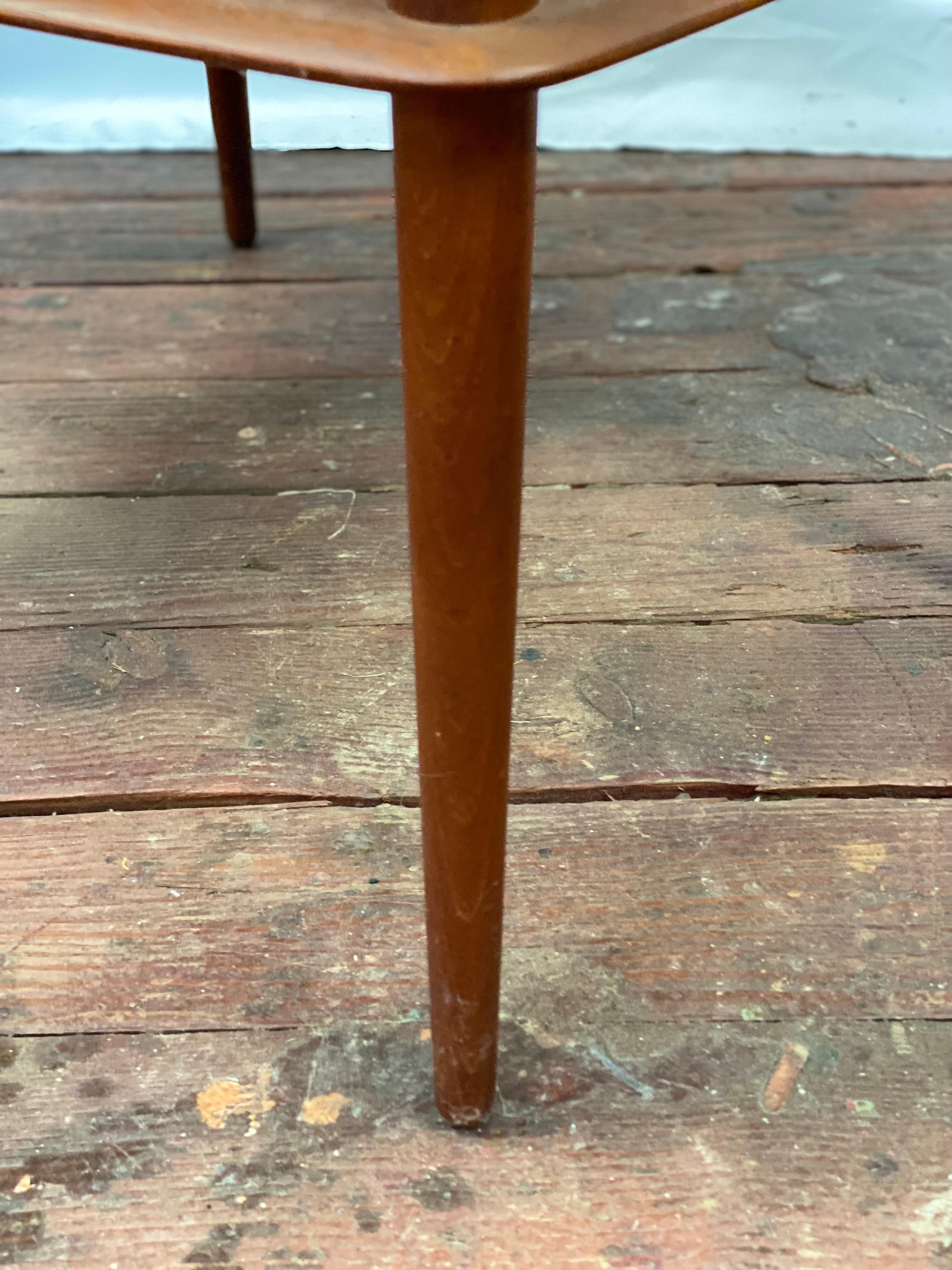 Peter Hvidt Teak and Cane End Tables for France & Son For Sale 4