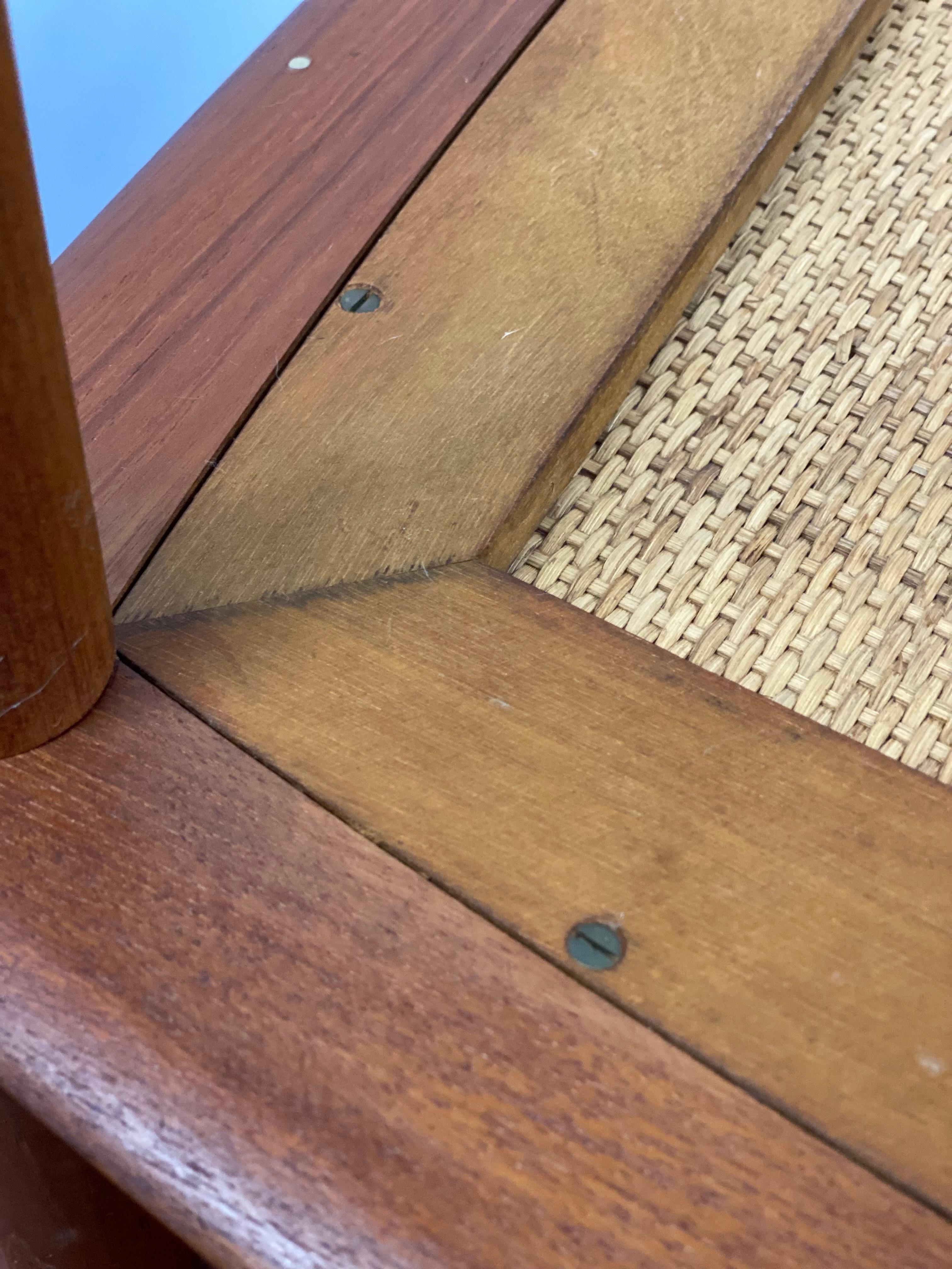 Peter Hvidt Teak and Cane End Tables for France & Son For Sale 7