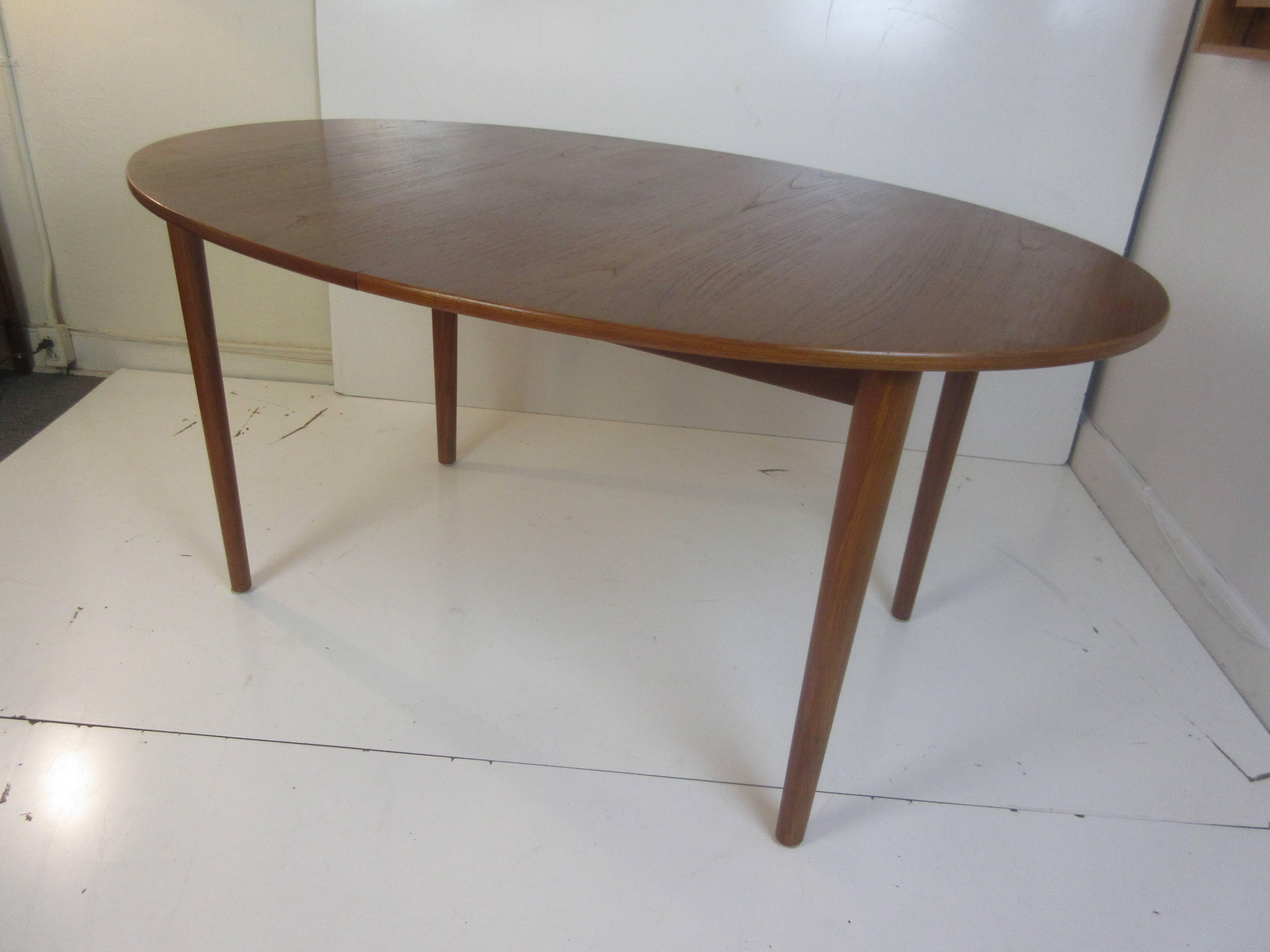 Danish Peter Hvidt Teak Dining Table for John Stuart