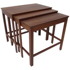 Peter Hvidt Teak Nesting Tables for France & Son 