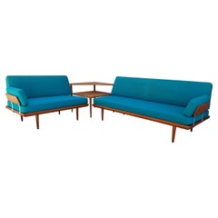 Peter Hvidt Teak Sectional Sofa Set