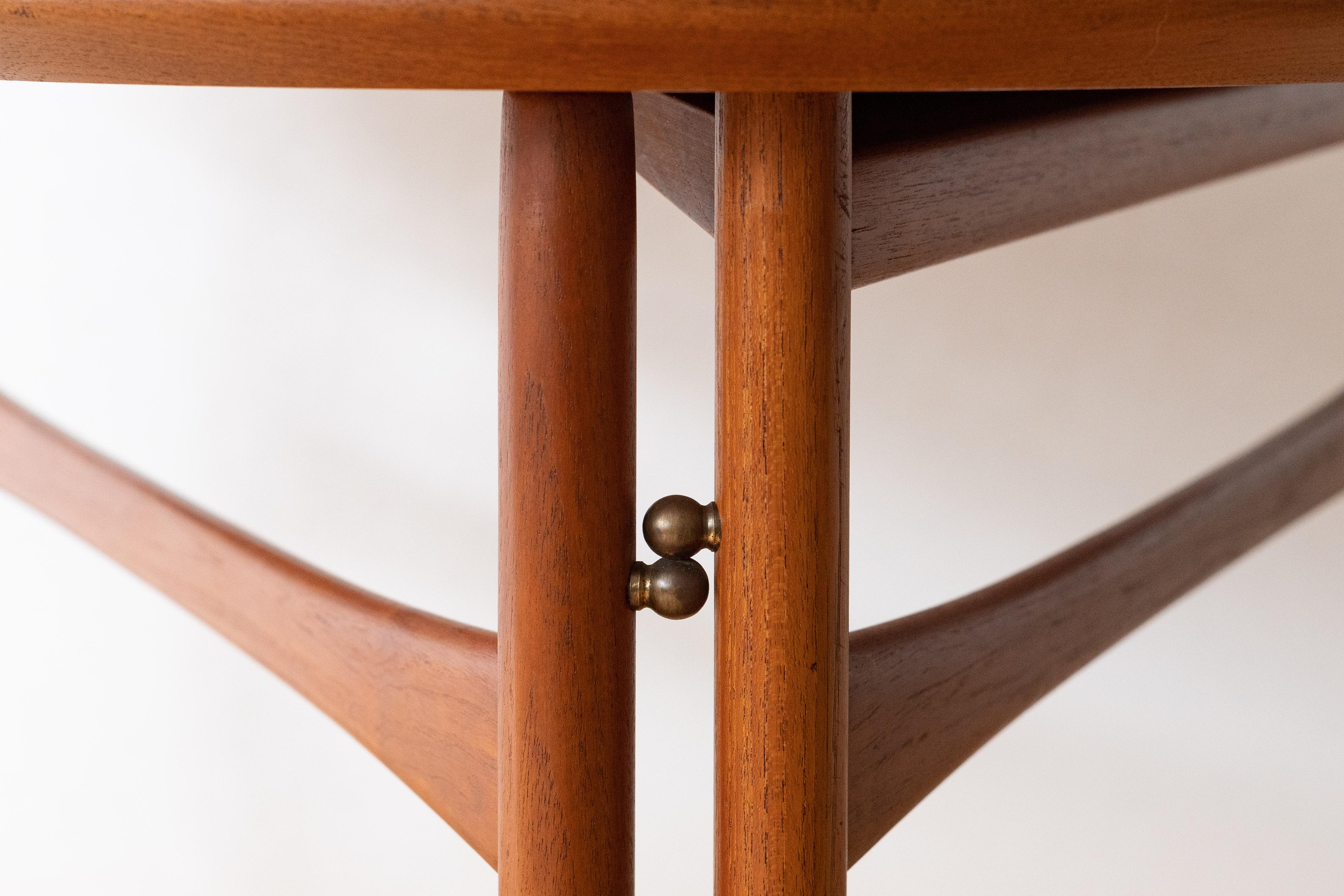 Mid-20th Century Peter Hvidt Triangular Teak Coffee Table For Sale