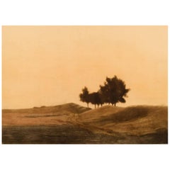 Peter Ilsted, Landscape, Mezzotinte in Color.