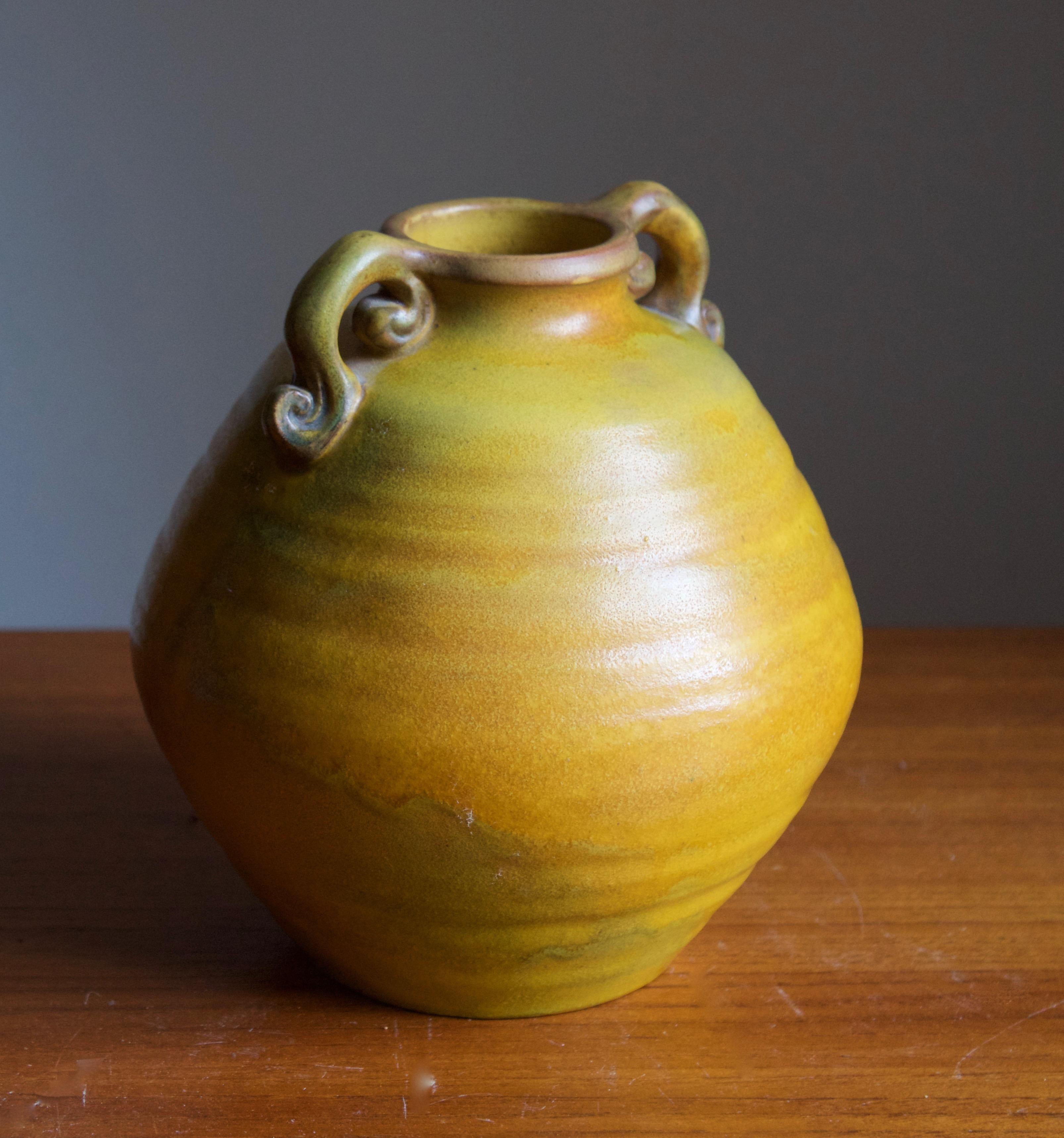 A rare vase, by P. Ipsen Enke, Denmark, c 1945.

 