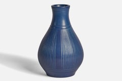 Enke von Peter Ipsens, Vase, Steingut, Dänemark, 1940er Jahre