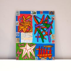 Abstract Figurative Expressionistic Painting, "Modernist Agenda" 2022