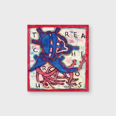 Modern Abstract Figurative Expressionistic Painting, "Navigator" 1997