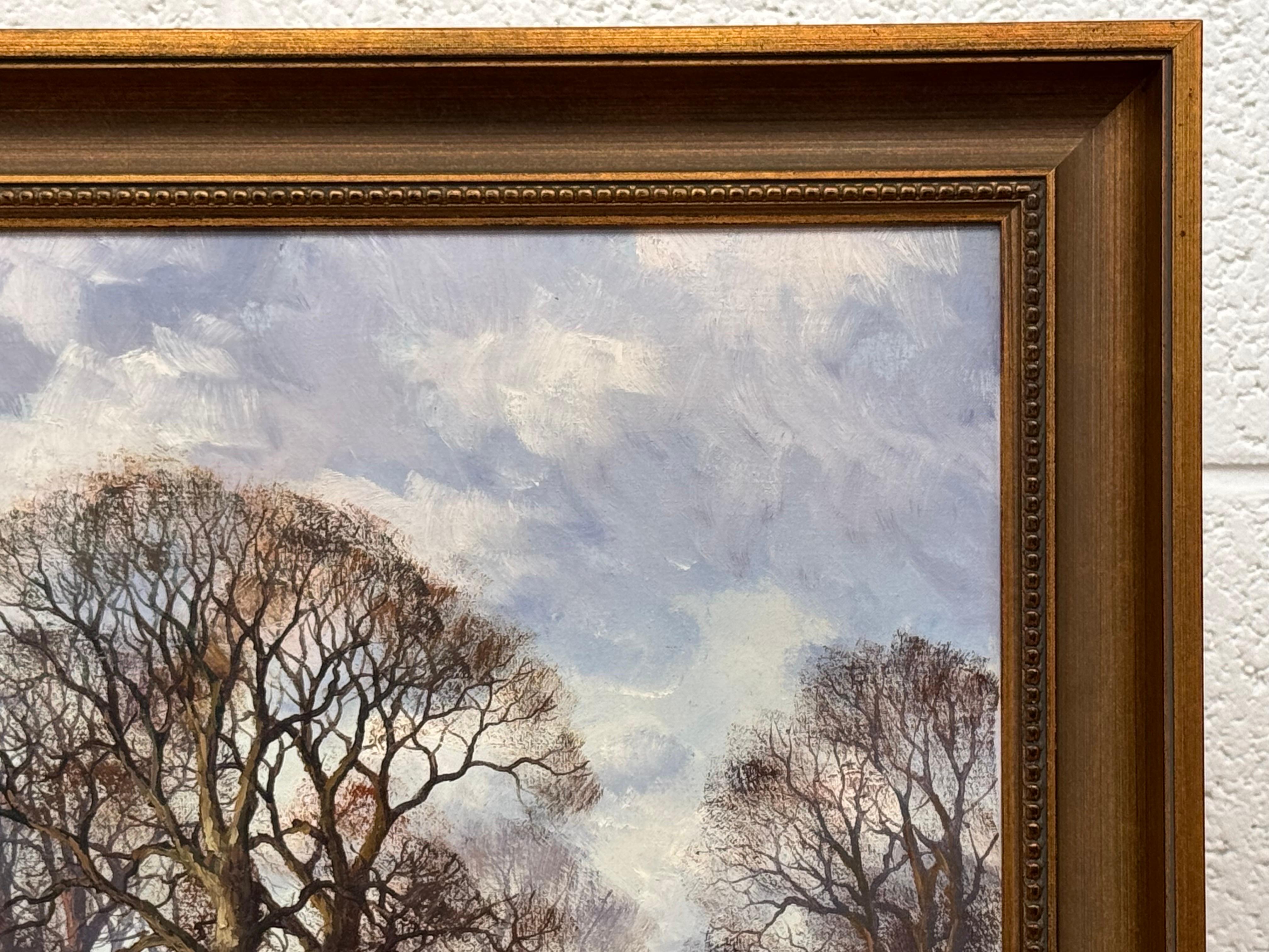 Farmhouse by a River in the English Countryside by 20th Century British Artist For Sale 4