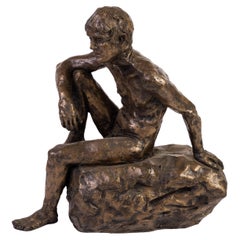 Vintage Peter James Wild (1933-2015) Bronzed Resin Sculpture 