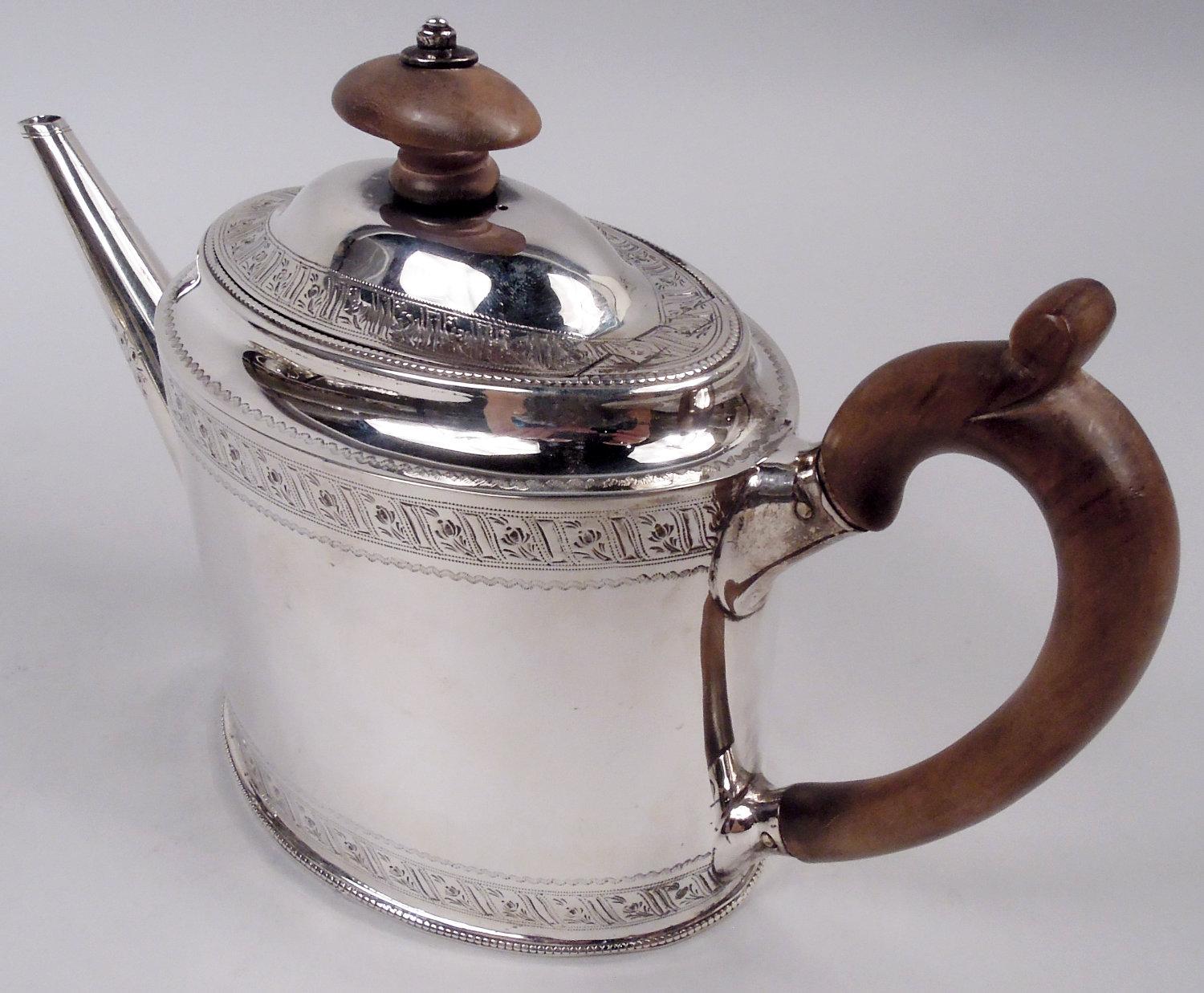 Peter & Jonathan Bateman Teiera neoclassica georgiana inglese, 1790 In condizioni buone in vendita a New York, NY
