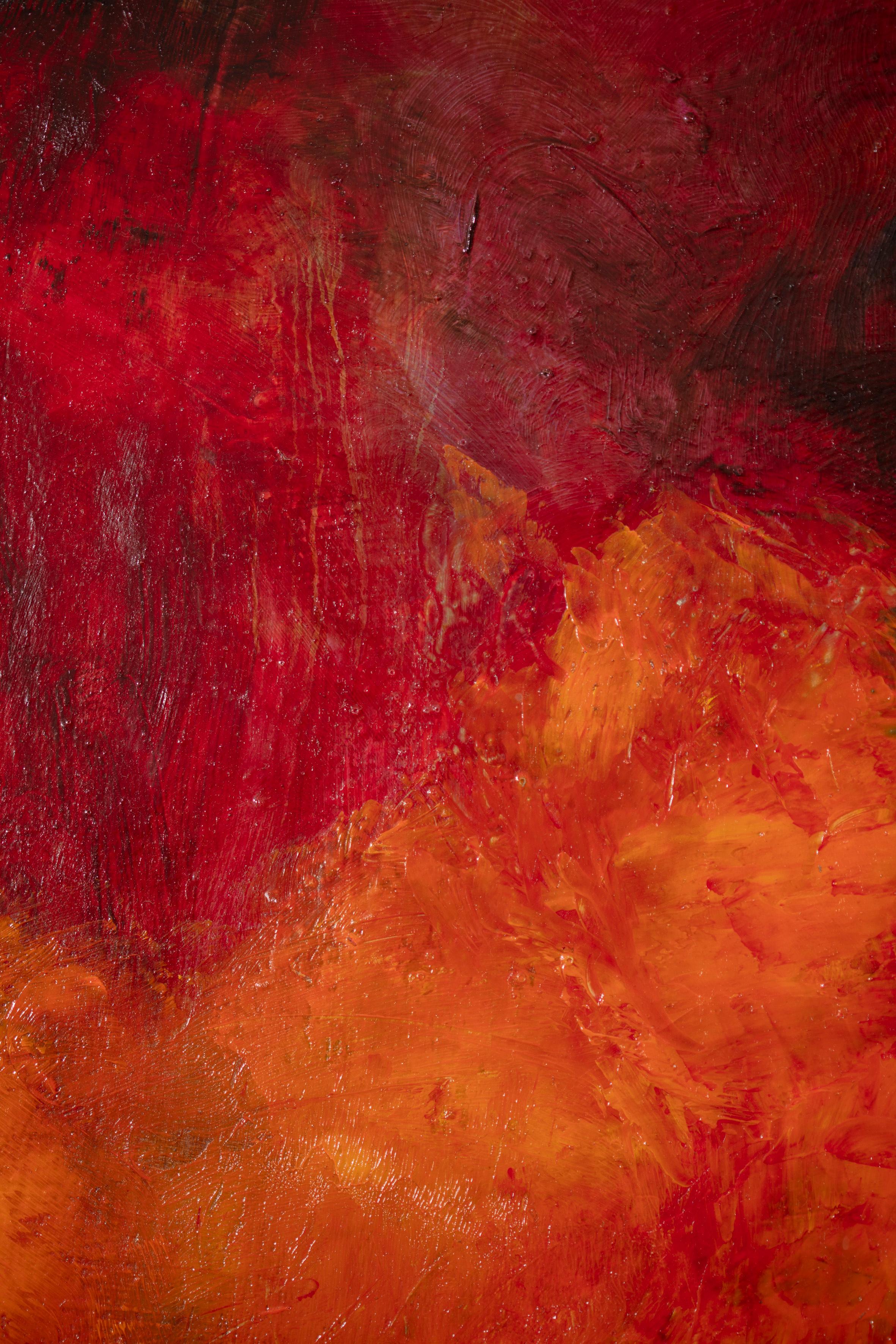 Opere originali di Peters Jordan.
Il primo principio, olio su tavola, 80cm x 60cm, 2019

Le opere astratte di Jordan, alcune realizzate con colori a olio e altre con acrilico su tavola, sono potenti nei colori e nei contenuti. I titoli delle opere