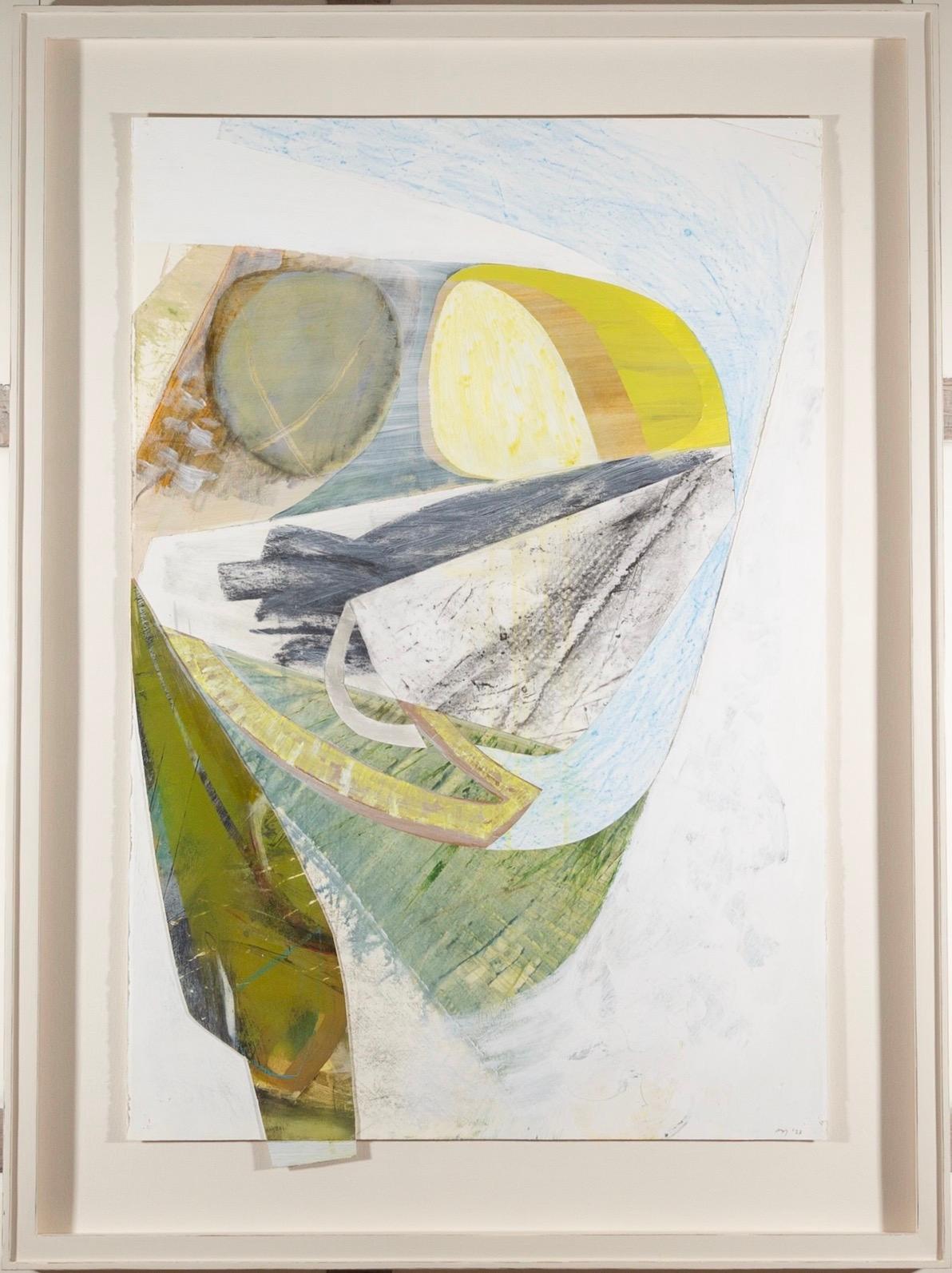 Across the Valley, pittura astratta a tecnica mista, Greene & Greene, 2023 - Painting Astratto di Peter Joyce