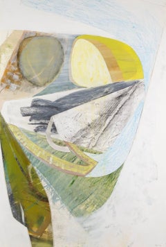 Across the Valley, Gemälde in Mischtechnik von Peter Joyce, 2023