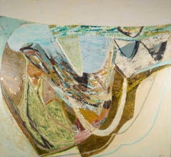 Bay to Shell Bay, peinture acrylique sur toile de Peter Joyce, 2023