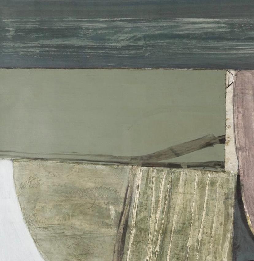 Paisaje, Pintura acrílica abstracta, 1993 en venta 2