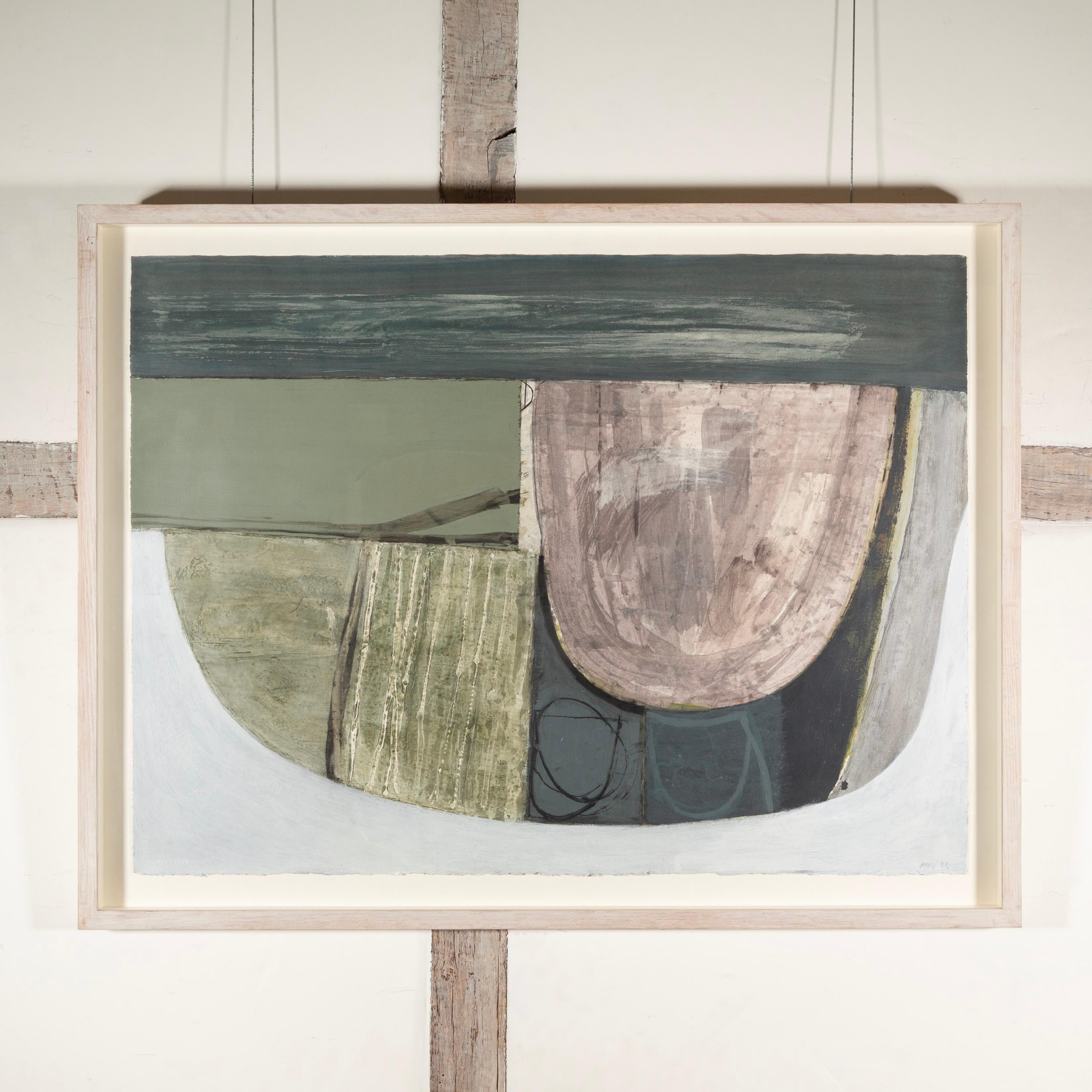 Paisaje, Pintura acrílica abstracta, 1993 - Painting de Peter Joyce
