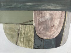 Paesaggio, pittura astratta ad acrilico, 1993