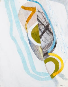 Peinture en techniques mixtes "Cascade de craie" de Peter Joyce , 2023