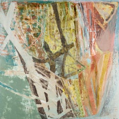 Reedling Watch - Contemporary Square Acrylic Painting on Board