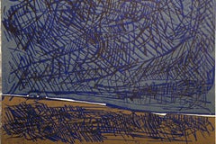 Sky, Abstract Expressionist Screenprint by Peter Kalen
