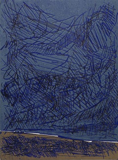 Sky, Abstract Expressionist Screenprint by Peter Kalen