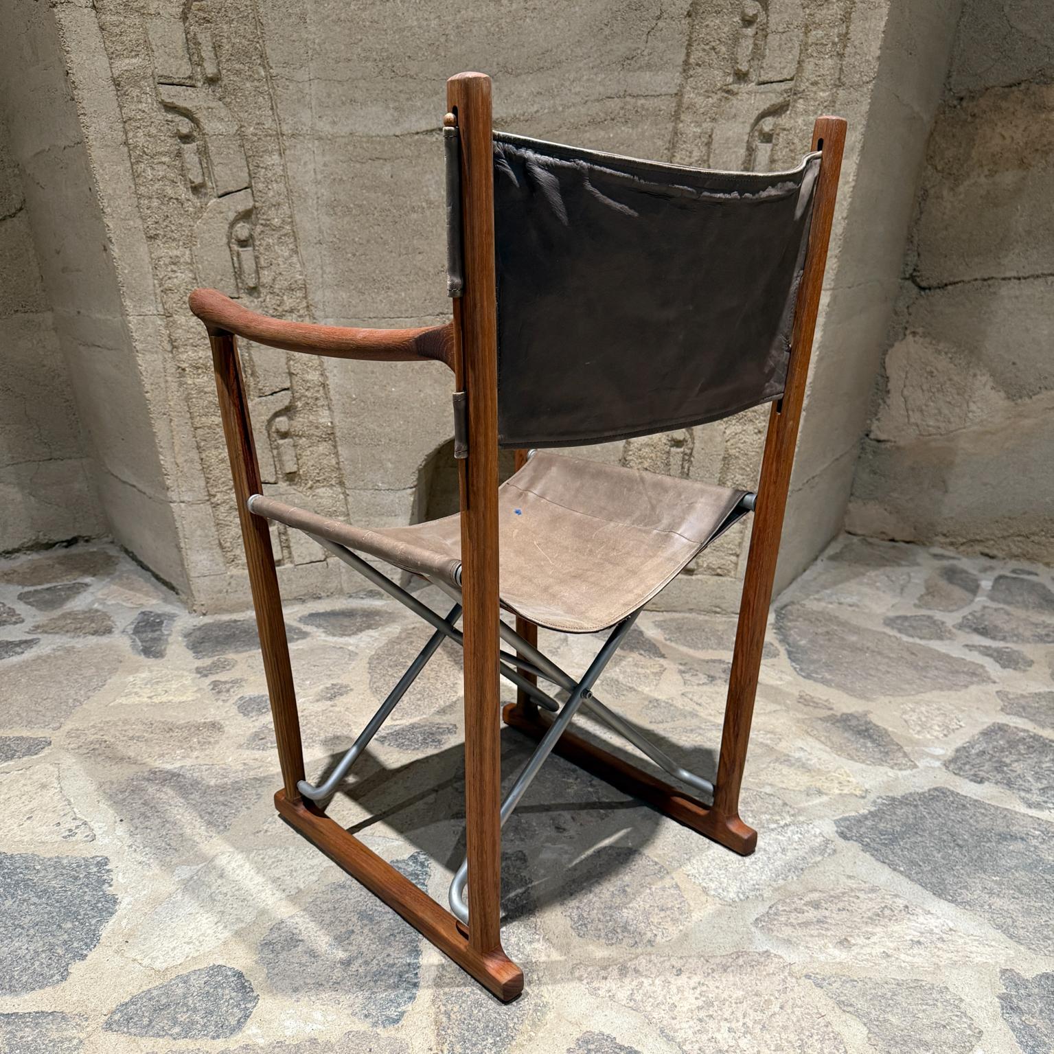 Oiled Peter Karpf  Campaign Folding Chair for Tripp Trapp Skagerak, Denmark, 1970s For Sale