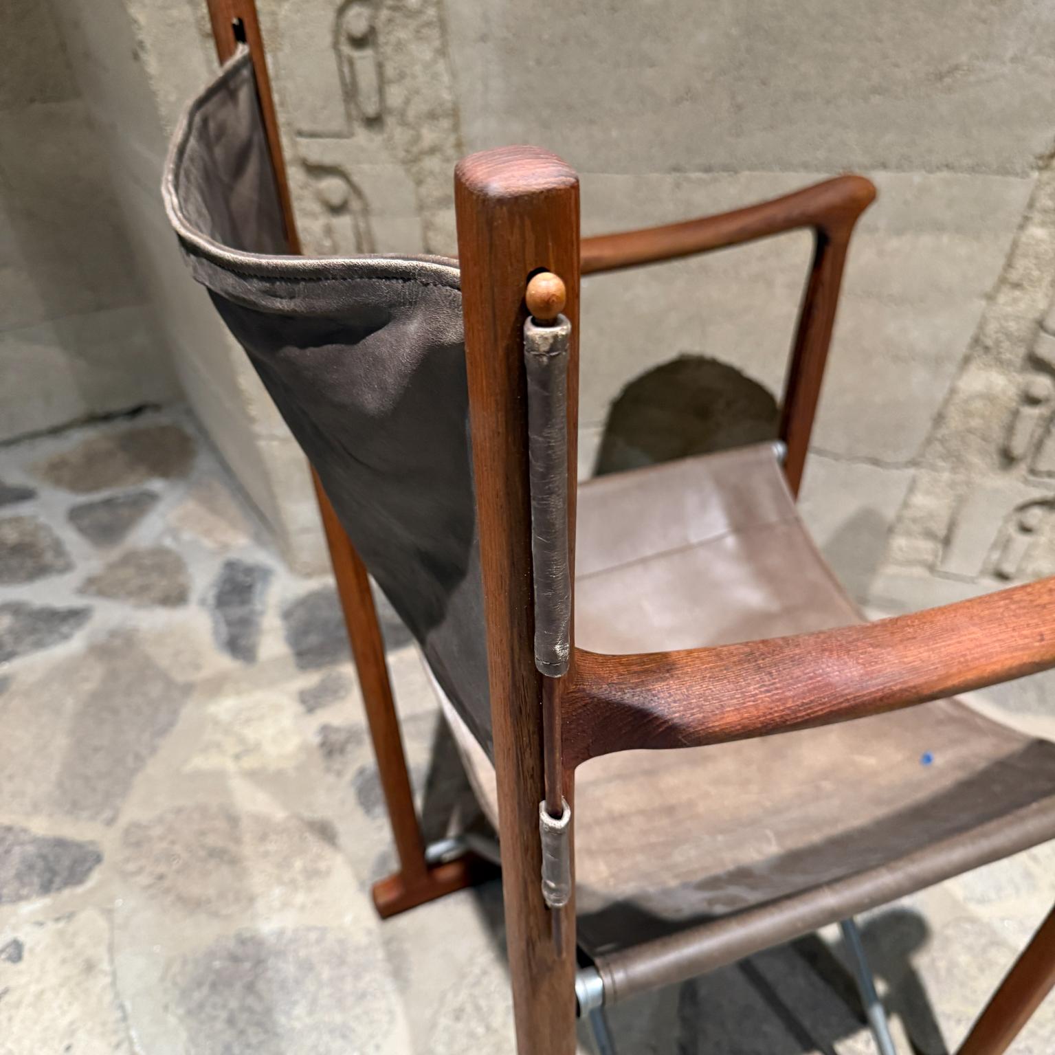 Aluminum Peter Karpf  Campaign Folding Chair for Tripp Trapp Skagerak, Denmark, 1970s For Sale