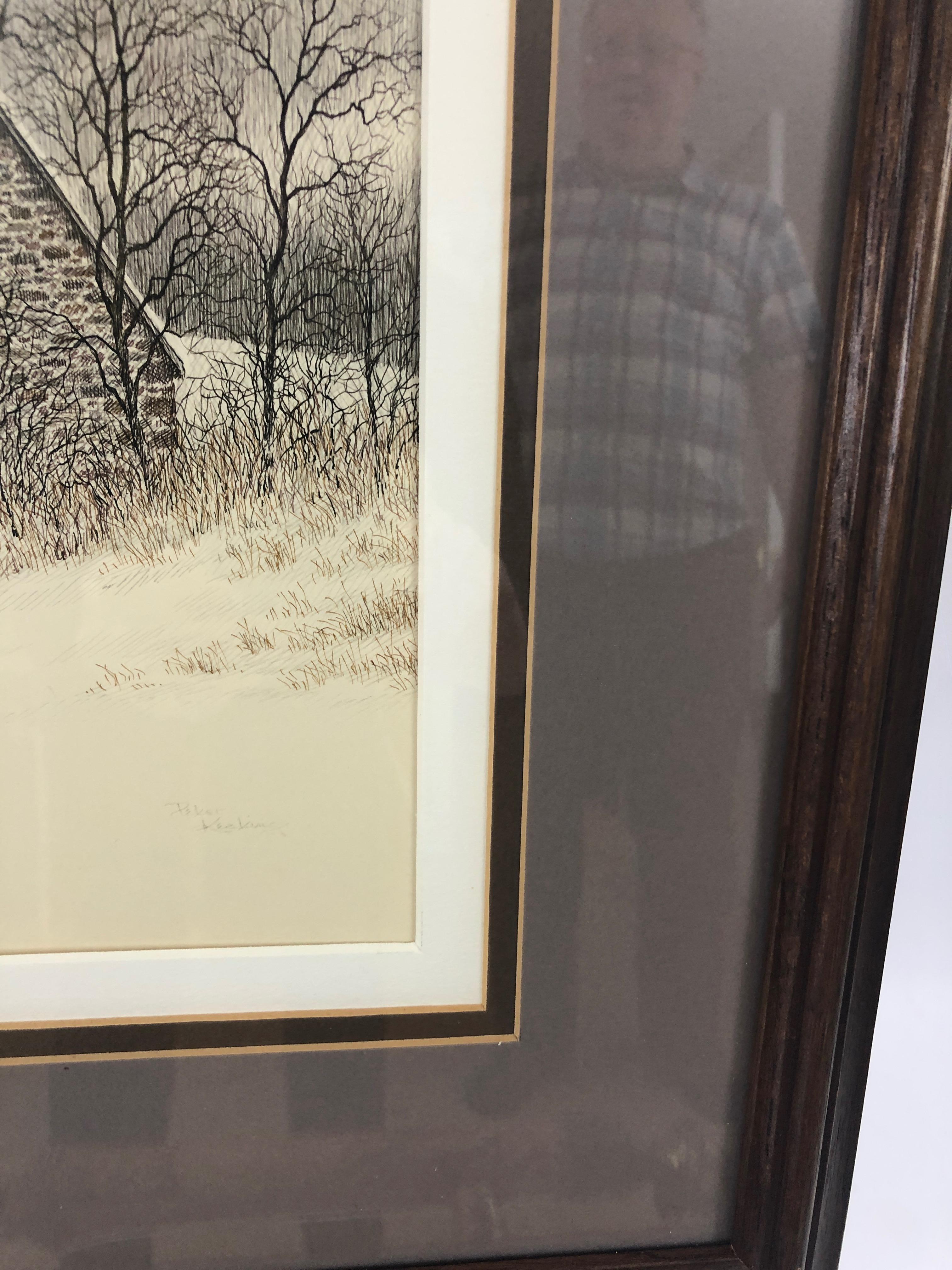 Peter Keating Wintry Original on Paper 1