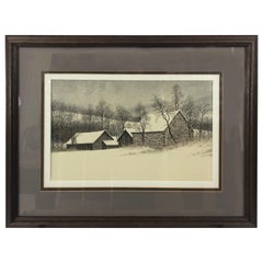 Peter Keating Wintry Original on Paper